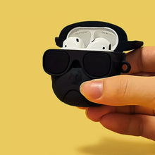 Load image into Gallery viewer, Cute Bulldog AirPods Case – Silicone Cover Compatible with AirPods 1, 2, 3, and Pro, Featuring Shockproof Protection and Charging Hole Design