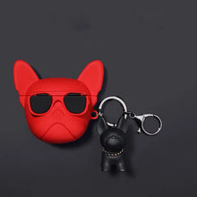 Load image into Gallery viewer, Cute Bulldog AirPods Case – Silicone Cover Compatible with AirPods 1, 2, 3, and Pro, Featuring Shockproof Protection and Charging Hole Design
