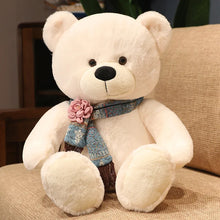 Load image into Gallery viewer, Cute Classic White Teddy Bear with Scarf