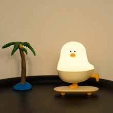 Load image into Gallery viewer, Chirpy Chicken Night Light Lamp - Cute USB Rechargeable Bedside Lamp for Kids