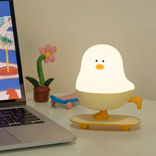 Load image into Gallery viewer, Chirpy Chicken Night Light Lamp - Cute USB Rechargeable Bedside Lamp for Kids