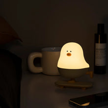 Load image into Gallery viewer, Chirpy Chicken Night Light Lamp - Cute USB Rechargeable Bedside Lamp for Kids