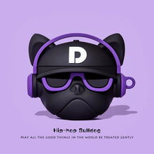 Load image into Gallery viewer, Cute Bulldog AirPods Case – Silicone Cover Compatible with AirPods 1, 2, 3, and Pro, Featuring Shockproof Protection and Charging Hole Design