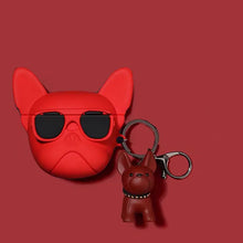 Load image into Gallery viewer, Cute Bulldog AirPods Case – Silicone Cover Compatible with AirPods 1, 2, 3, and Pro, Featuring Shockproof Protection and Charging Hole Design