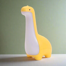 Load image into Gallery viewer, Dino Glow LED Night Light - 10cm Cute Dinosaur Bedside Lamp with USB Charging