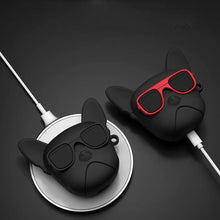 Load image into Gallery viewer, Cute Bulldog AirPods Case – Silicone Cover Compatible with AirPods 1, 2, 3, and Pro, Featuring Shockproof Protection and Charging Hole Design