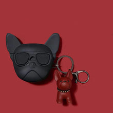 Load image into Gallery viewer, Cute Bulldog AirPods Case – Silicone Cover Compatible with AirPods 1, 2, 3, and Pro, Featuring Shockproof Protection and Charging Hole Design