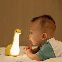 Load image into Gallery viewer, Dino Glow LED Night Light - 10cm Cute Dinosaur Bedside Lamp with USB Charging