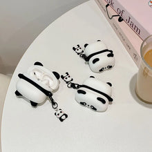 Load image into Gallery viewer, Super Cute 3D Panda Silicone AirPods Case