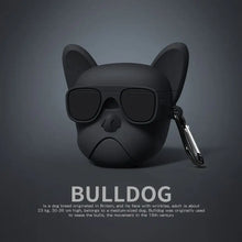 Load image into Gallery viewer, Cute Bulldog AirPods Case – Silicone Cover Compatible with AirPods 1, 2, 3, and Pro, Featuring Shockproof Protection and Charging Hole Design
