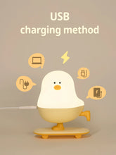 Load image into Gallery viewer, Chirpy Chicken Night Light Lamp - Cute USB Rechargeable Bedside Lamp for Kids