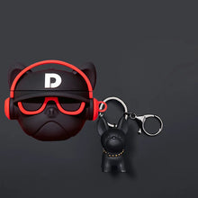 Load image into Gallery viewer, Cute Bulldog AirPods Case – Silicone Cover Compatible with AirPods 1, 2, 3, and Pro, Featuring Shockproof Protection and Charging Hole Design