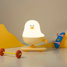 Load image into Gallery viewer, Chirpy Chicken Night Light Lamp - Cute USB Rechargeable Bedside Lamp for Kids