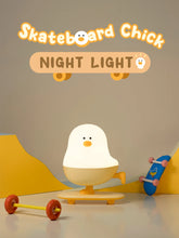 Load image into Gallery viewer, Chirpy Chicken Night Light Lamp - Cute USB Rechargeable Bedside Lamp for Kids