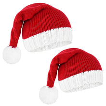 Load image into Gallery viewer, Plush santa hat, christmas hat, santa hats, red santa hat