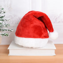 Load image into Gallery viewer, Plush santa hat, christmas hat, santa hats, red santa hat