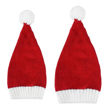 Load image into Gallery viewer, Plush santa hat, christmas hat, santa hats, red santa hat