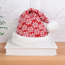 Load image into Gallery viewer, Plush santa hat, christmas hat, santa hats, red santa hat