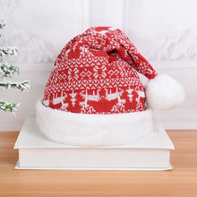 Load image into Gallery viewer, Plush santa hat, christmas hat, santa hats, red santa hat