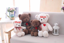 Load image into Gallery viewer, cute teddy bear, cute teddies, teddy bears, brown teddy bears, white teddy bears, plush teddy bear, plush bear, brown bear, white bear