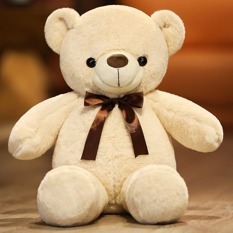 Lovely Teddy Bear With Ribbon Plush Toy 60cm, 80cm, 100cm
