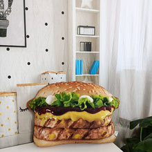 Load image into Gallery viewer, Lifelike Plush Hamburger Throw Pillow with Blanket 2 In 1