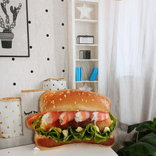 Load image into Gallery viewer, Lifelike Plush Hamburger Throw Pillow with Blanket 2 In 1