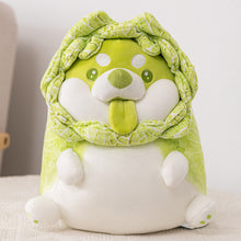 Load image into Gallery viewer, shiba inu plushie, shiba inu plush toys, shiba inu soft toy, cabbage soft toy, food plush, food plushie, food soft toy, stuffed animal food