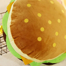 Load image into Gallery viewer, cute food plushies, food plush toys, food plush, burget plush toy, burger plush pillow, cute plushies, cute pillows
