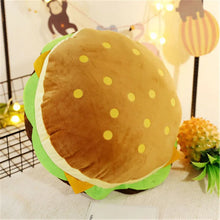 Load image into Gallery viewer, cute food plushies, food plush toys, food plush, burget plush toy, burger plush pillow, cute plushies, cute pillows
