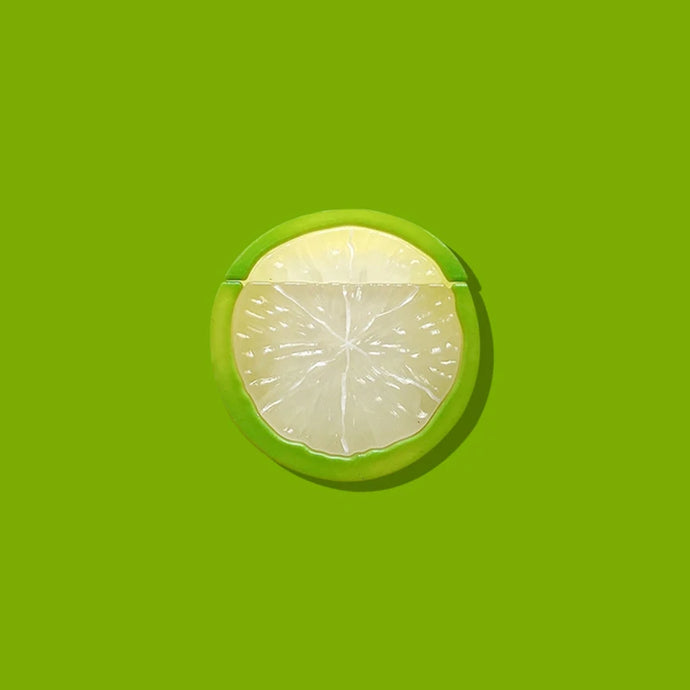 3D Lime & Lemon Fruit AirPods Case - Fun and Fresh Silicone Protective Cover with Keychain