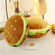 Load image into Gallery viewer, cute food plushies, food plush toys, food plush, burget plush toy, burger plush pillow, cute plushies, cute pillows
