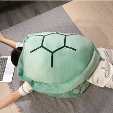 Load image into Gallery viewer, Wearable Turtle Shell Plush Toy - Funny and Adorable Costume for Kids and Adults
