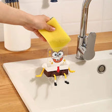 Load image into Gallery viewer, Cute Scrub-a-Dub Kitchen Buddy - Trendy SpongeBob Inspired Dishwashing Brush for Easy Cleaning
