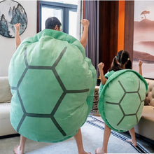 Load image into Gallery viewer, Wearable Turtle Shell Plush Toy - Funny and Adorable Costume for Kids and Adults
