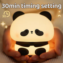 Load image into Gallery viewer, PandaGlow Touch Night Light - Cute Panda LED Lamp USB Rechargeable with Adjustable Brightness
