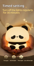 Load image into Gallery viewer, PandaGlow Touch Night Light - Cute Panda LED Lamp USB Rechargeable with Adjustable Brightness
