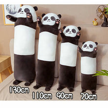 Load image into Gallery viewer, panda plush toy, panda plush pillow, cute animal plush pillow, cute animal cushions, cute panda cushion, long panda cushion
