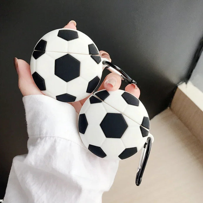 Goal-Getter Soccer AirPods Case - Sporty Silicone Protective Cover for AirPods 1/2/3/Pro