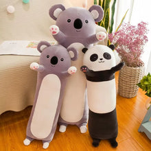 Load image into Gallery viewer, panda plush toy, panda plush pillow, cute animal plush pillow, cute animal cushions, cute panda cushion, long panda cushion
