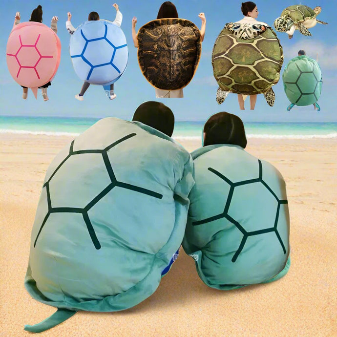 Wearable Turtle Shell Plush Toy - Funny and Adorable Costume for Kids and Adults