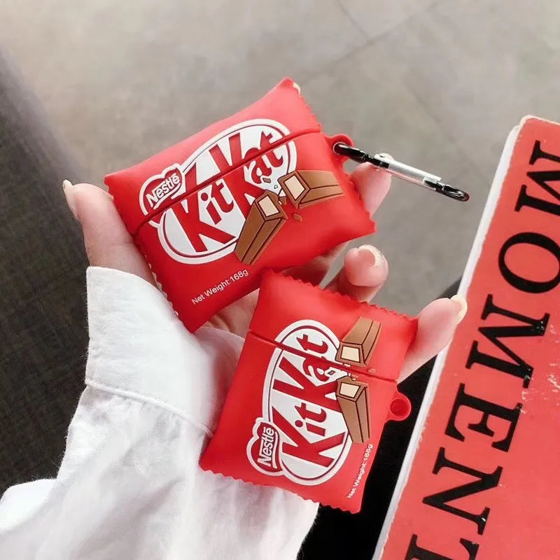 cute kitkat airpods case, airpods case, airpods cover, fancy airpods cover, cute airpods case