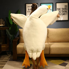 Load image into Gallery viewer, Giant Long White Goose Plush Toy, oversized soft stuffed animal for cozy cuddles and home decor
