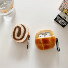 Load image into Gallery viewer, Cute Bread AirPods Cover - Soft Silicone Protective Case Shaped Like a Loaf of Bread, Fun and Unique Design
