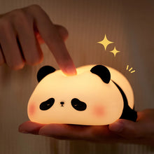 Load image into Gallery viewer, PandaGlow Touch Night Light - Cute Panda LED Lamp USB Rechargeable with Adjustable Brightness
