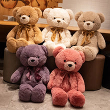 Load image into Gallery viewer, Big Size Teddy Bear in multiple colors (white, khaki, red, brown, purple), available in 90cm and 120cm sizes, perfect for cuddling and gifting
