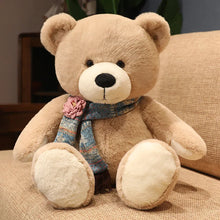 Load image into Gallery viewer, Cute Classic Khaki Teddy Bear with Scarf
