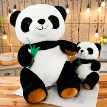 Load image into Gallery viewer, Panda with Bamboo Plushie
