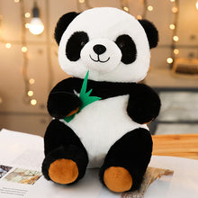 Load image into Gallery viewer, Panda with Bamboo Plushie
