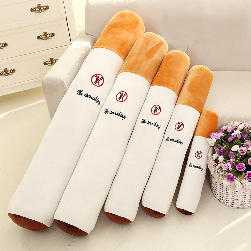 Creative Smoking Cylindrical Plush Pillow – Pluffyy